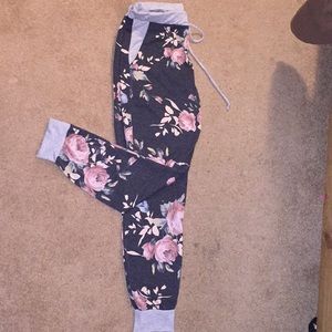 Floral joggers